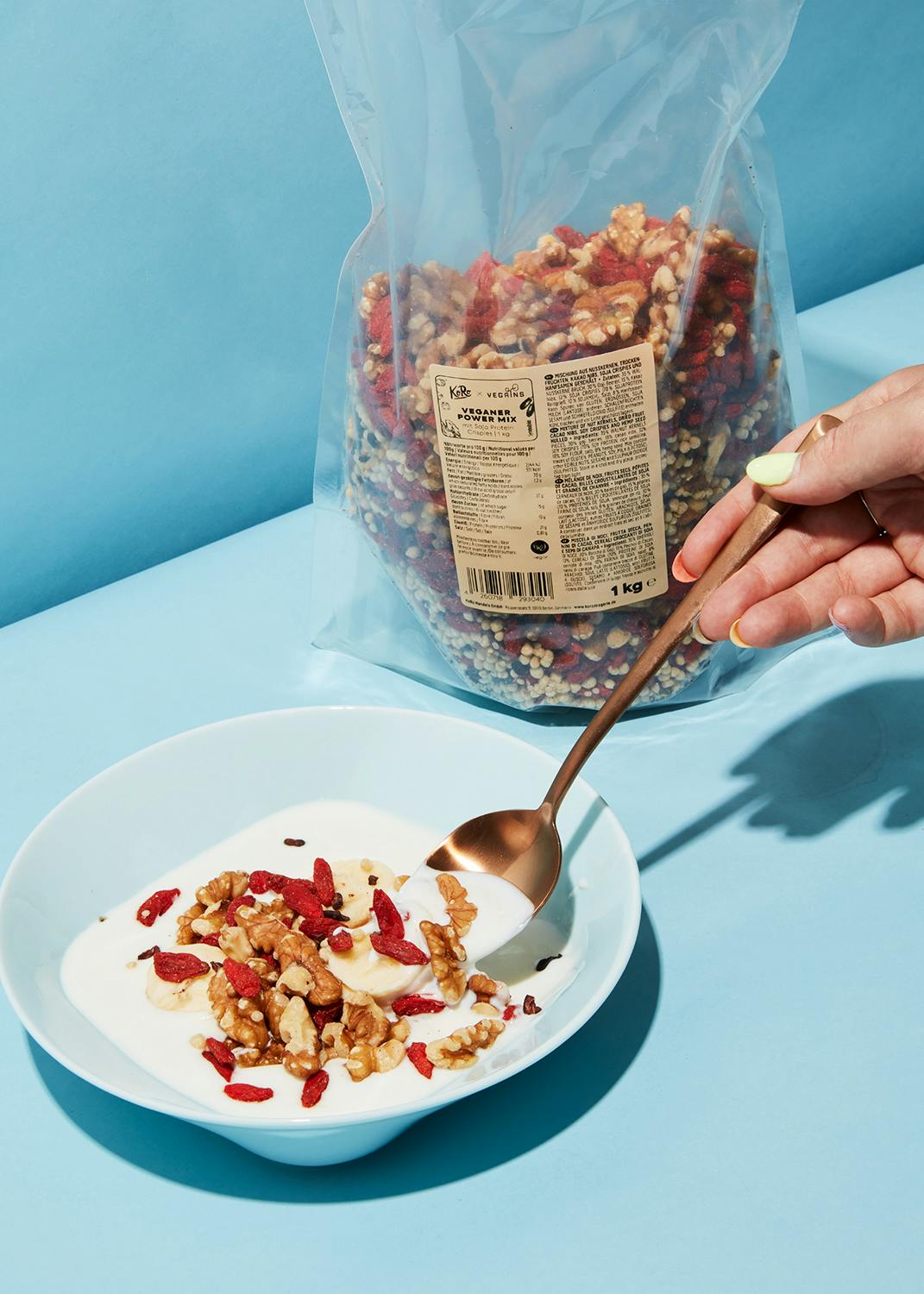 Nuss Frucht Mix mit Protein Crispies 1 kg