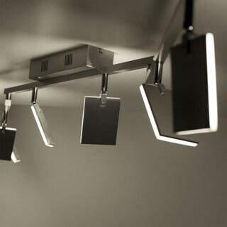Paul Neuhaus LED Deckenlampe mit 6 Spots PURE-MIRA alufarbig