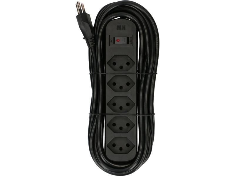 Max Hauri Steckdosenleiste Basic-Line 5x T13 Mehrfachsteckdose