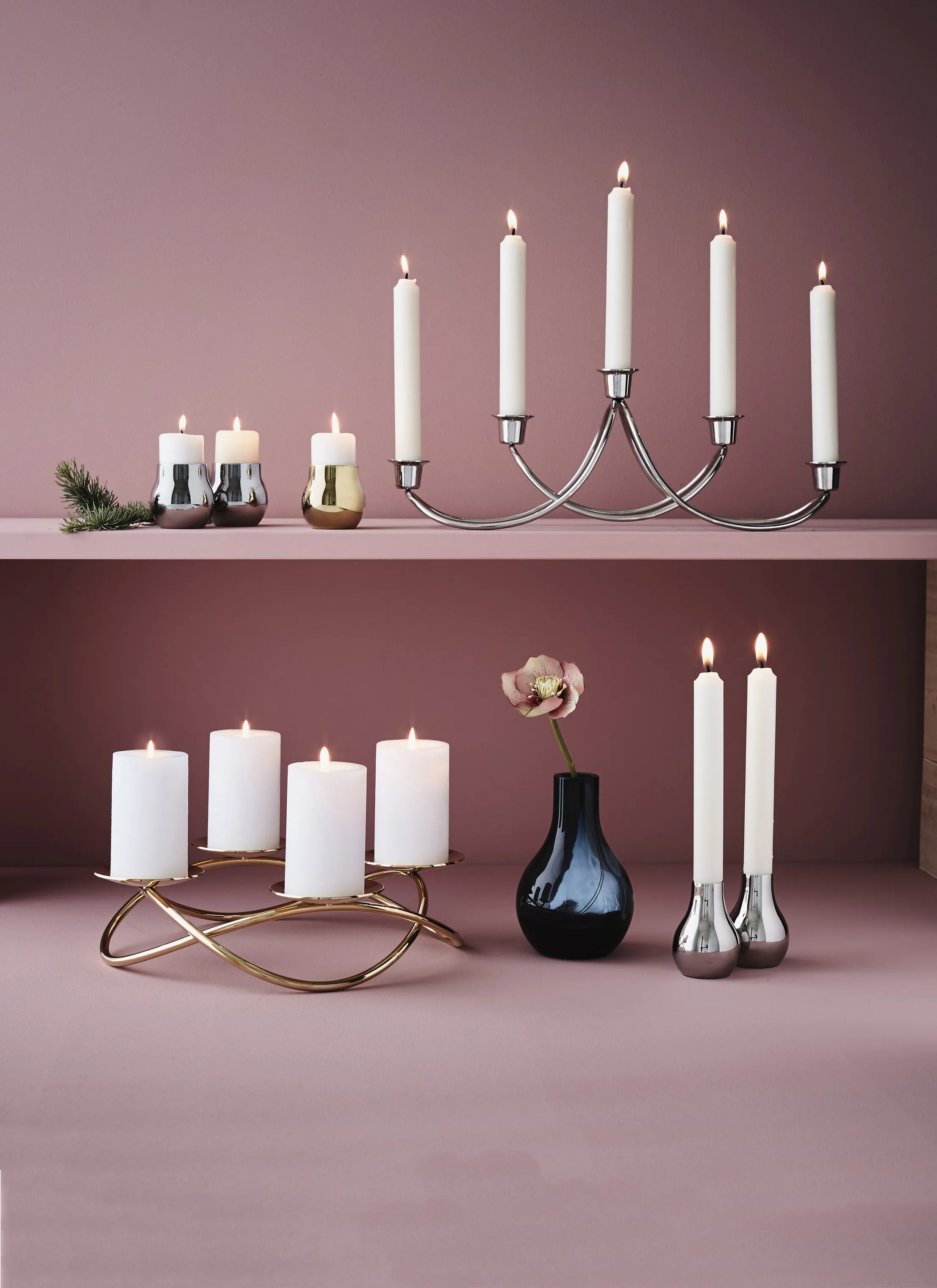 Georg Jensen Cafu Fyrfadsstagesæt