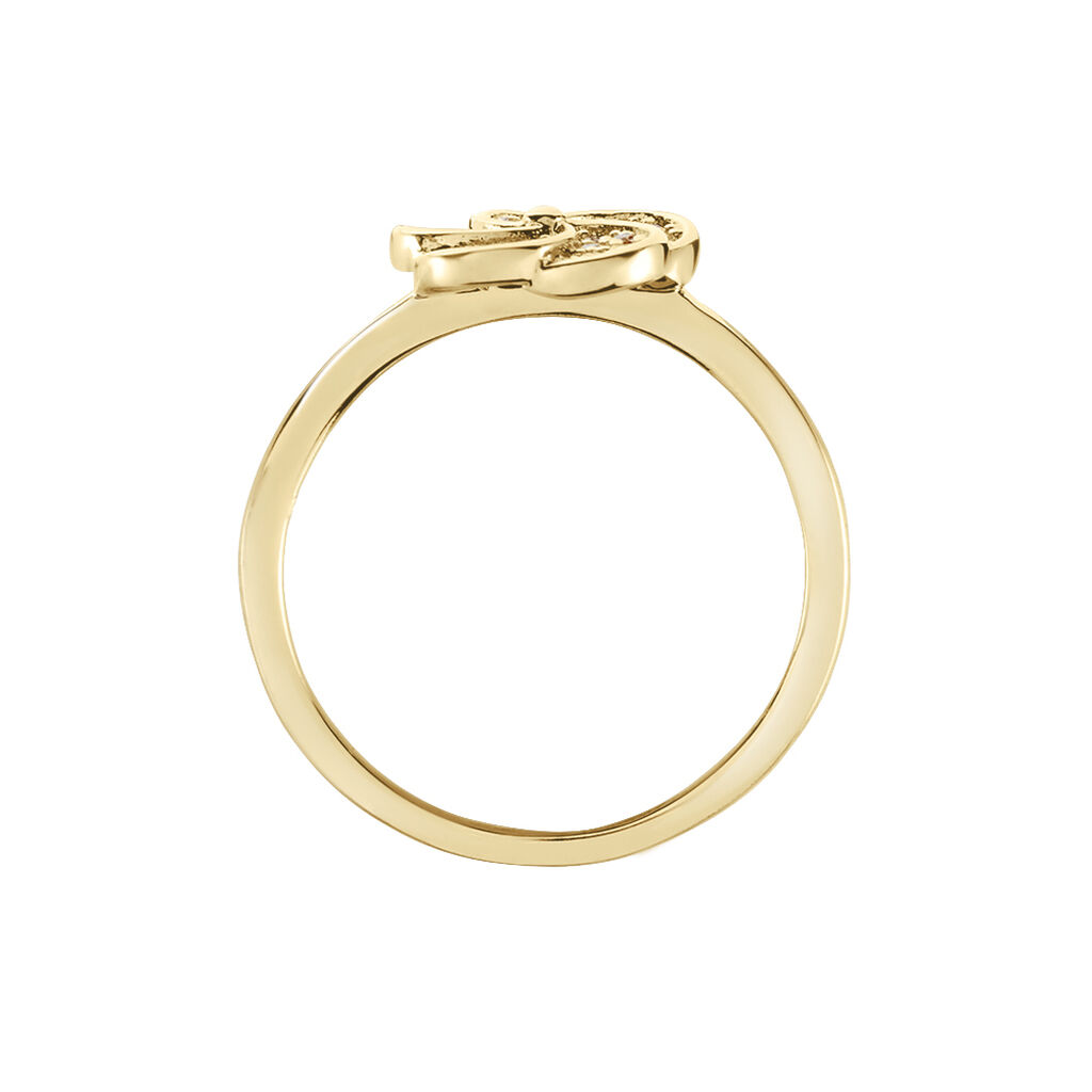 Bague Doroteia Plaqué Or Jaune Oxyde De Zirconium
