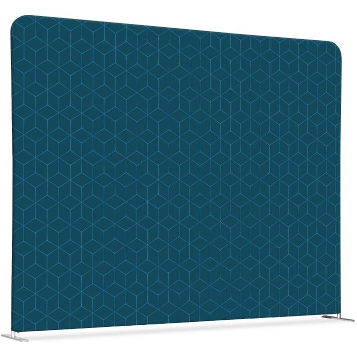 Cloison déco horizontale en tissu motif héxagone - H 150 cm