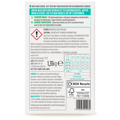 Ecover Universal Waschpulver Lavendel