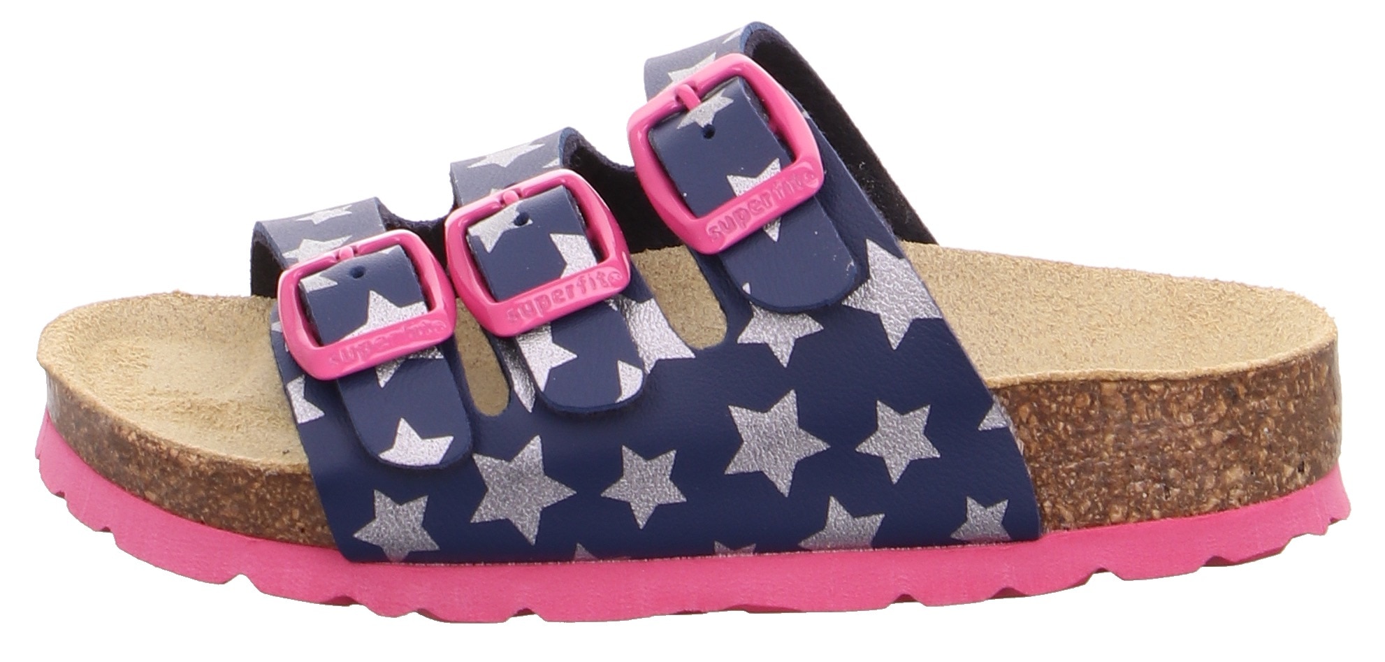Superfit Hausschuh »Fussbettpantolette WMS: Mittel«  Schlappen, Hausschuh mit allover Print, Grössenschablone zum Download
