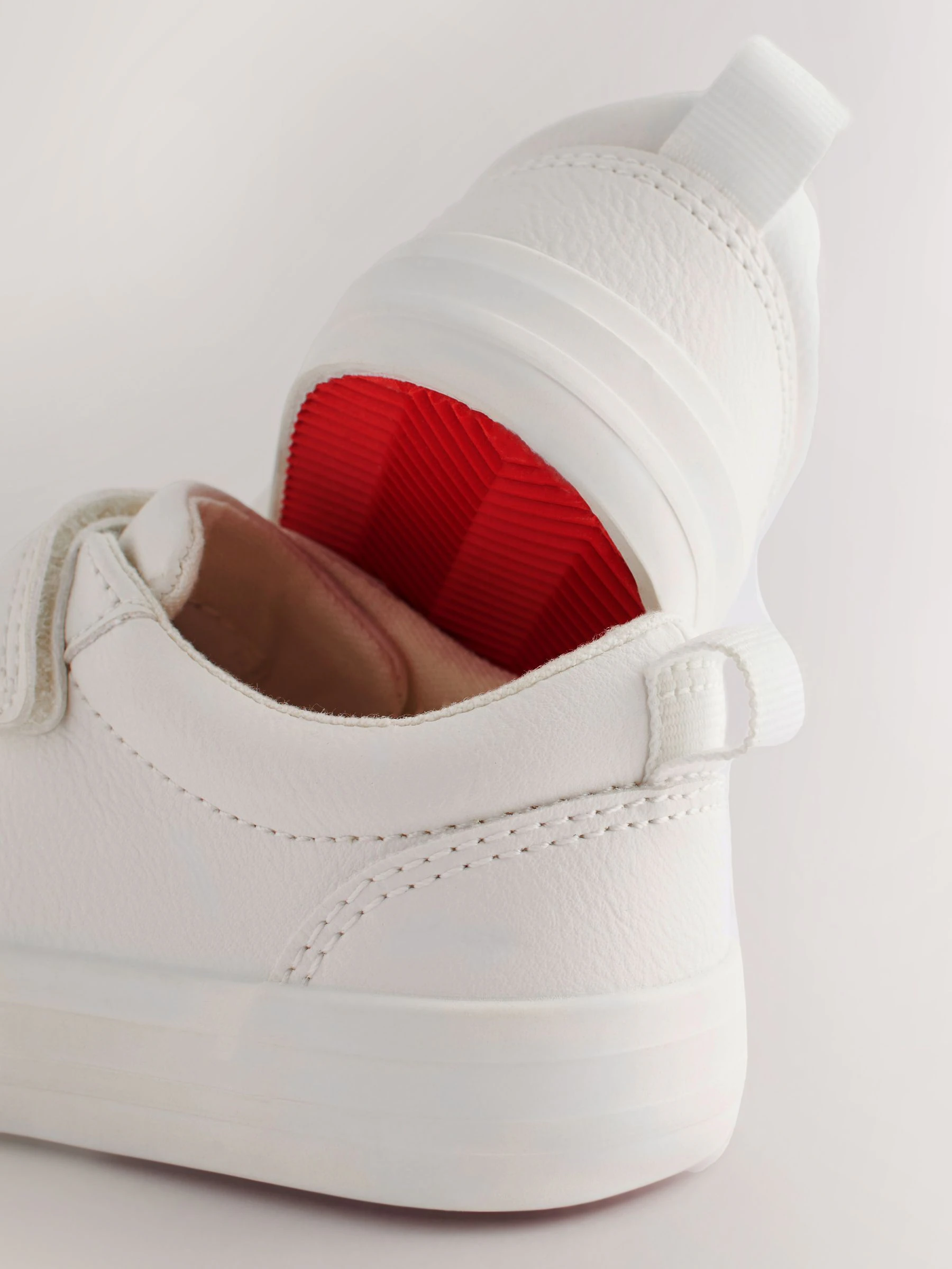 Wit - Sneakers met twee klittenbandjes
