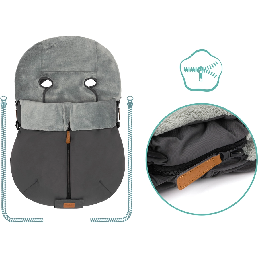 fillikid Winterfußsack Sella Elite Polyester Grau