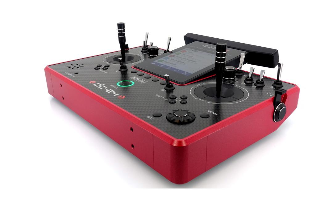Fernsteuerung DC-24 II Carbon Line Rubinrot<br>Professioneller 2.4 GHz Duplex Pultsender