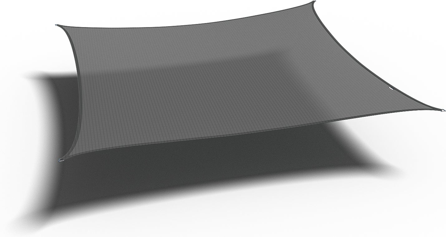 Platinum schaduwdoek vierkant Sun & Shade Coolfit grijs 360 x 360 cm