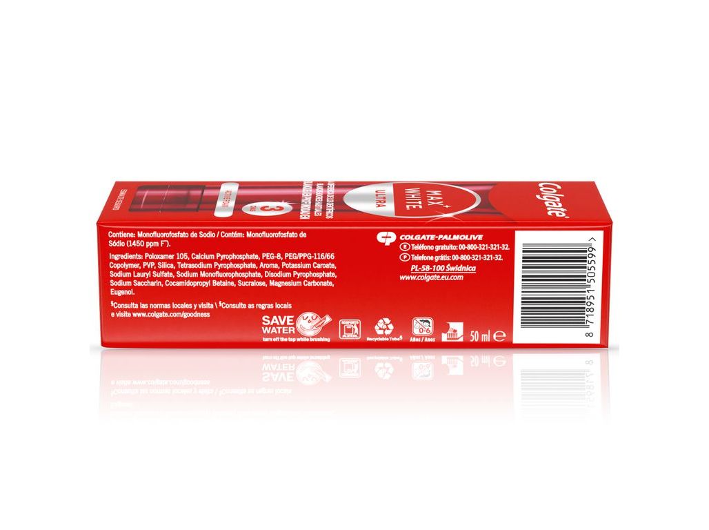 PASTA DE DENTES BRANQUEADORA MAX WHITE ULTRA COLGATE 50ML