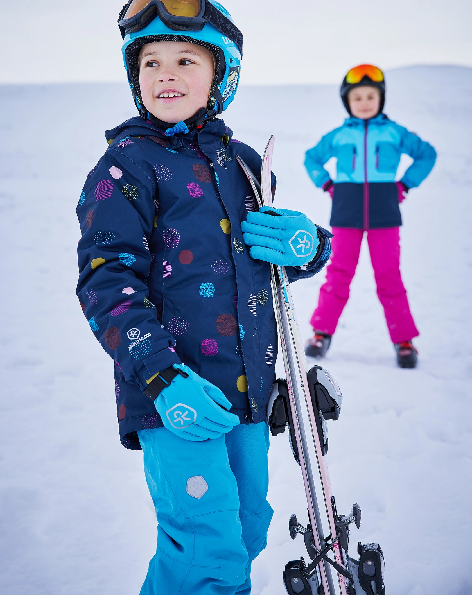 Schnee-Latzhose 740712 SOLID in blue