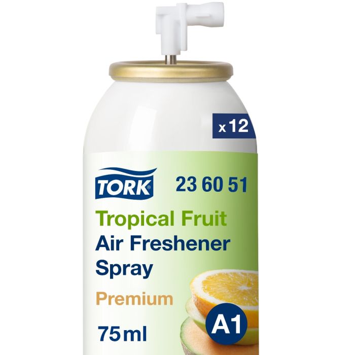 Tork 12st 236051 Premium luchtverfrisser fruit 75 ml doos à 12 bus/aerosol (236051)