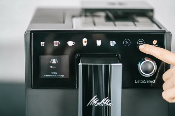 Melitta 630-212, Espressomaskine, 1,8 L, Kaffebønner, Indbygget kværn, 1400 W, Sort