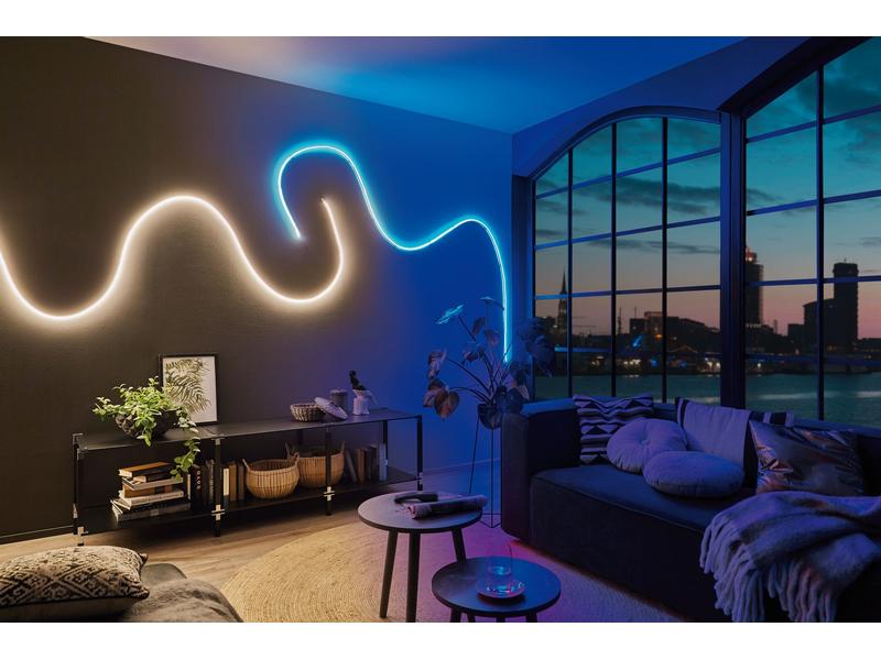 Paulmann LED-Stripe MaxLED Flow RGB, 5 m Basisset Licht-Streifen ohne sichtbare LED Punkte
