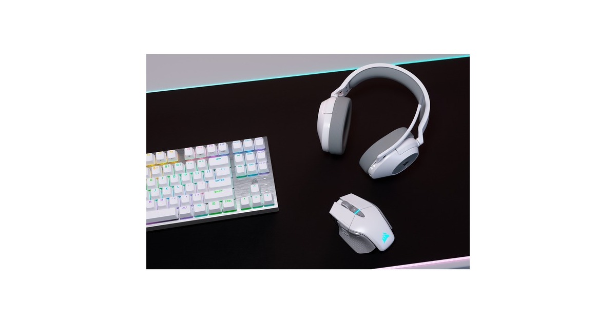 CorsairHS55 Wireless over-ear gaming headset  (Wit, Bluetooth, pc)
