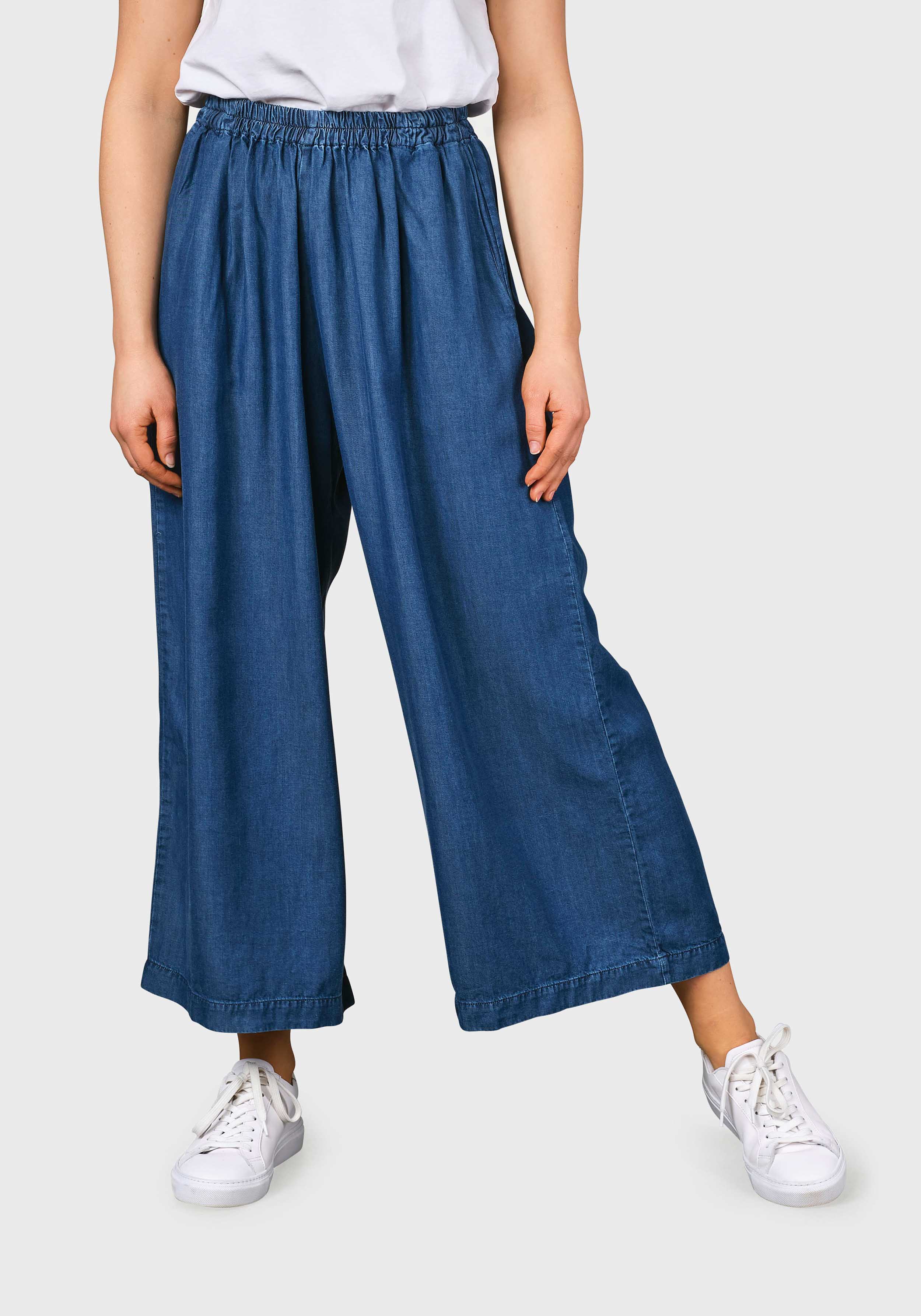 Klitmøller Collective Hose Leonora Pant Dark Blue Chambrey