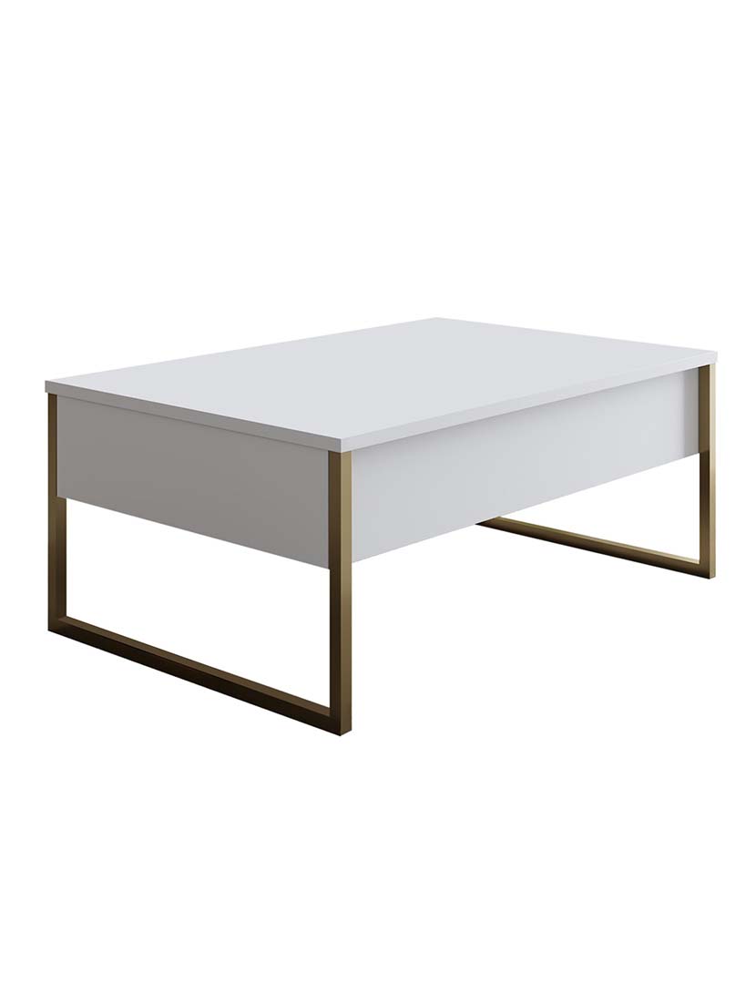 Luxe White Gold Coffee Table