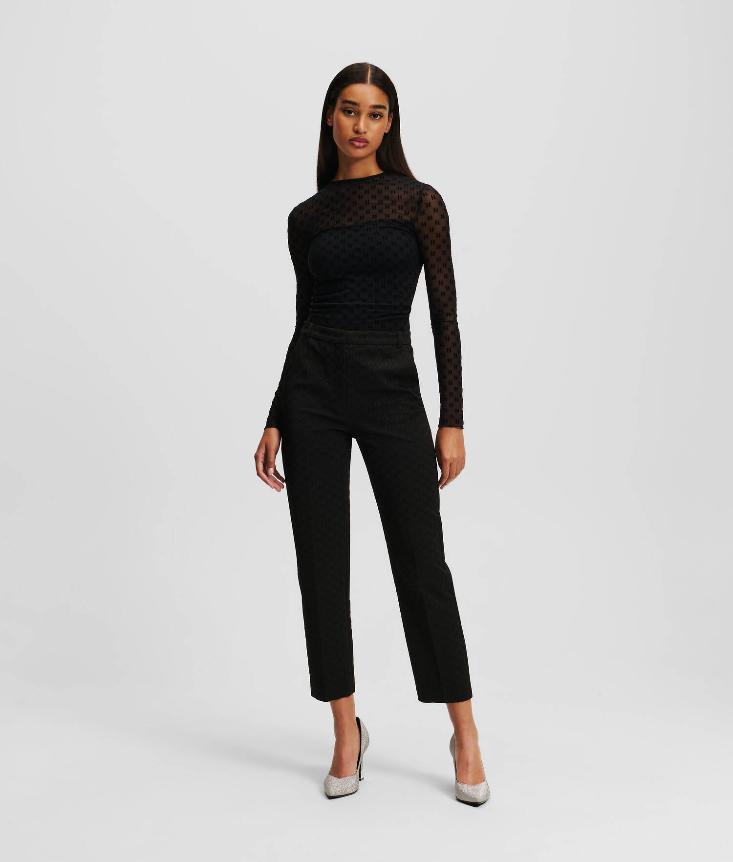 PANTALON AJUSTÉ KL MONOGRAM
