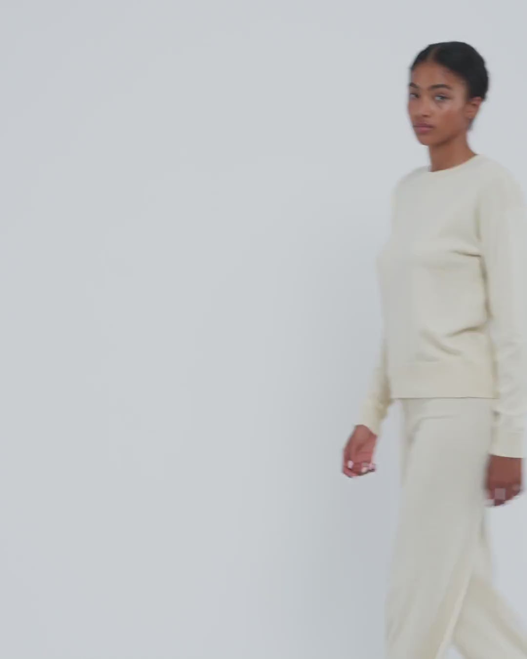 COTTON<br>Soft Knit Boxy Crewneck Sweater