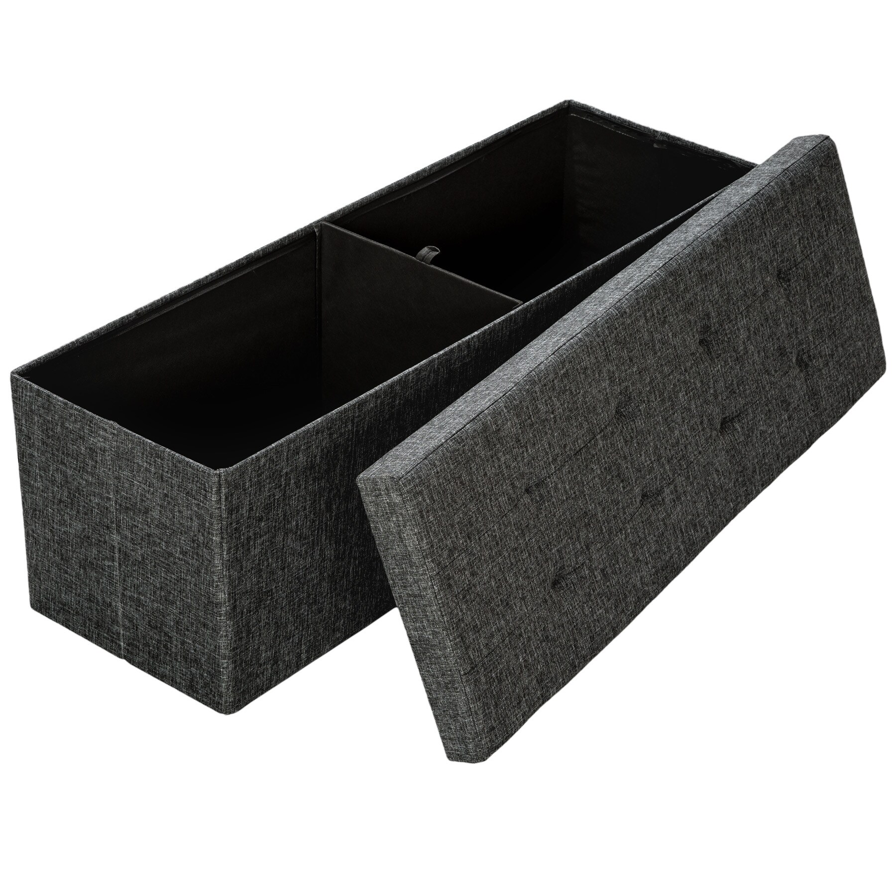 tectake® Sitzhocker, faltbar, Polyester, 110 x 38 x 38 cm