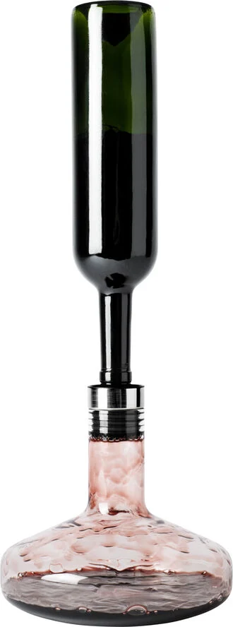 Audo Copenhagen Wine Breather, Deluxe, Clear/Steel Steel