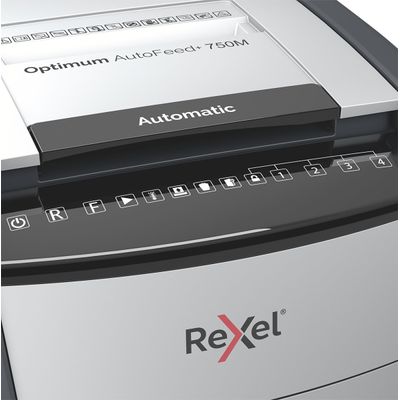Rexel Optimum Auto+ 750M - destructeur de documents coupe croisée microparticules - 750 feuilles - Corbeille 140 litres