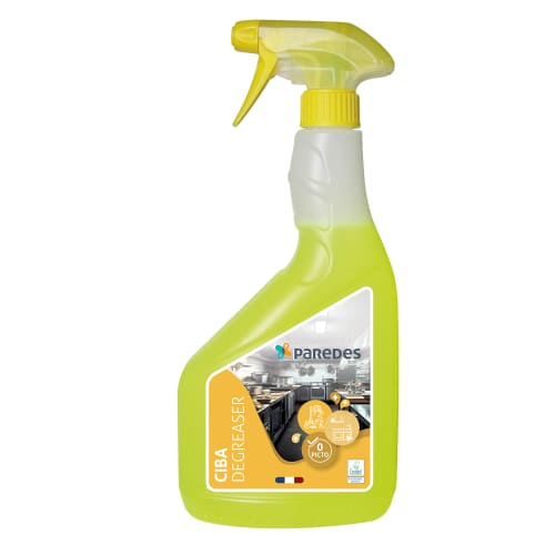 Détergent dégraissant cuisine Ecolabel Paredes Ciba Degreaser flacon de 750ml