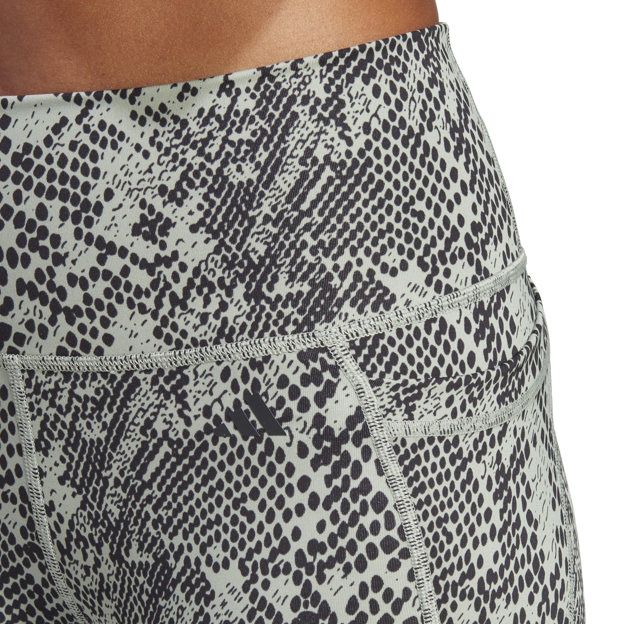 adidas Optime Animal Print 7 8 Gym Legging Womens