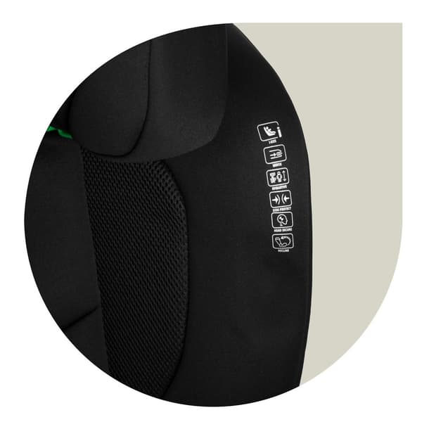Nukido Louis Soft Bilsete Svart 15-36kg ISOFIX