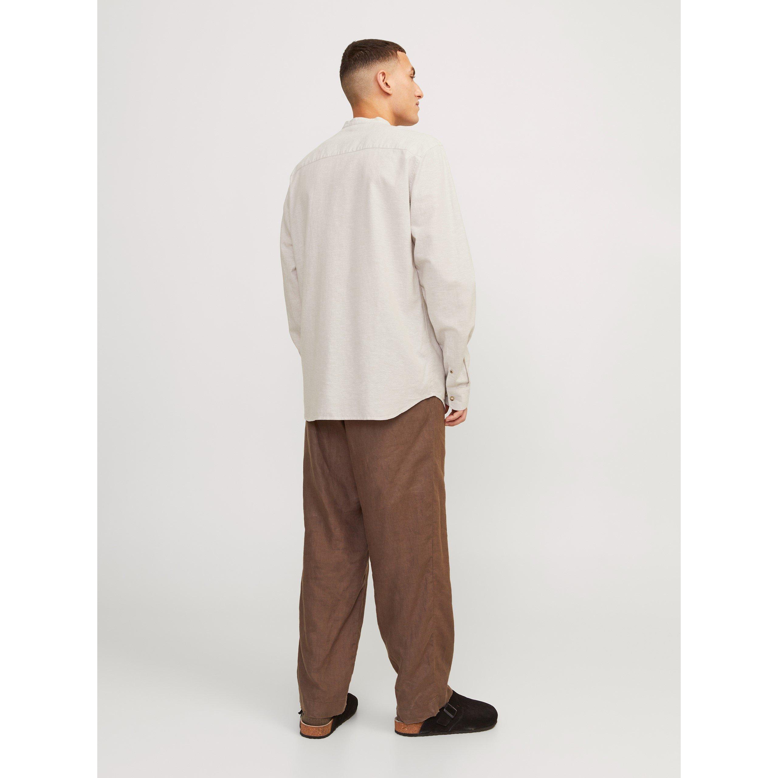 Jack and Jones Long Sleeve Buttoned Linen Shirt