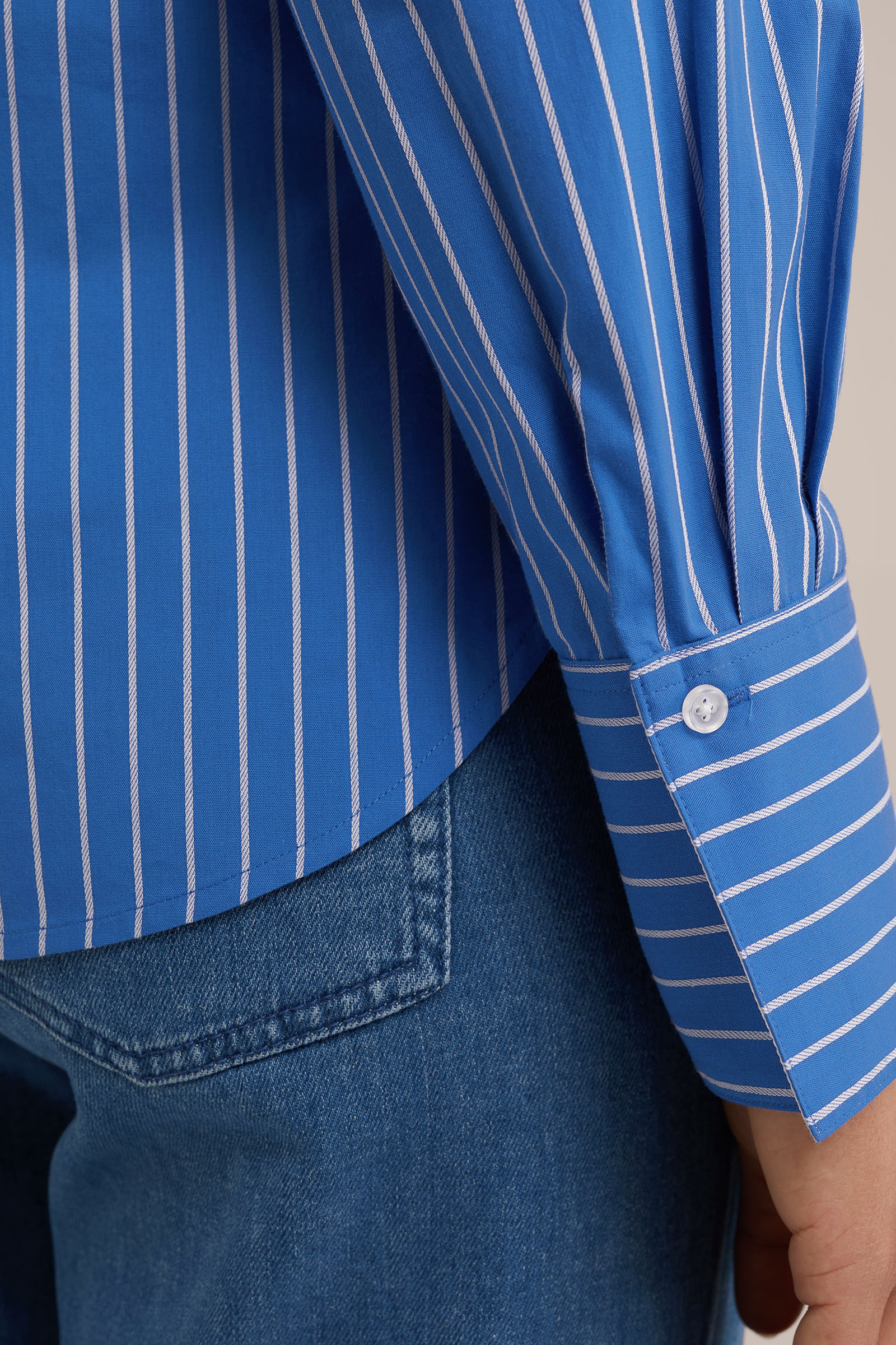 overhemdblouse WE Fashion Kobaltblauw
