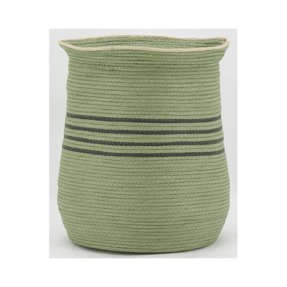 Cache-pots en jonc vert (lot de 2)