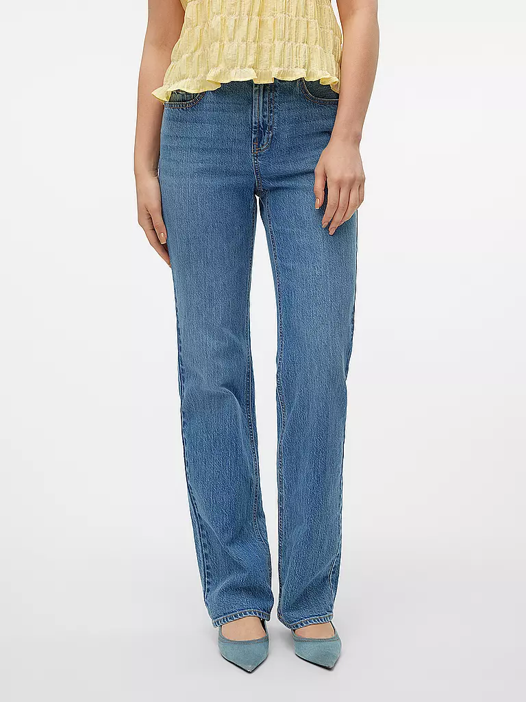 VERO MODA Jeans Wide Leg VMTESSA blau