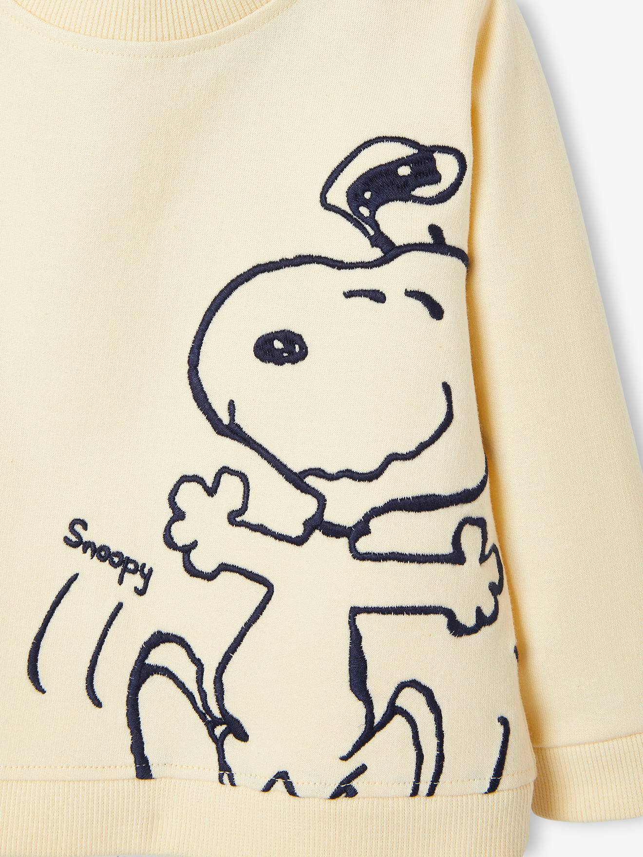 Moletom infantil Snoopy Peanuts® bege