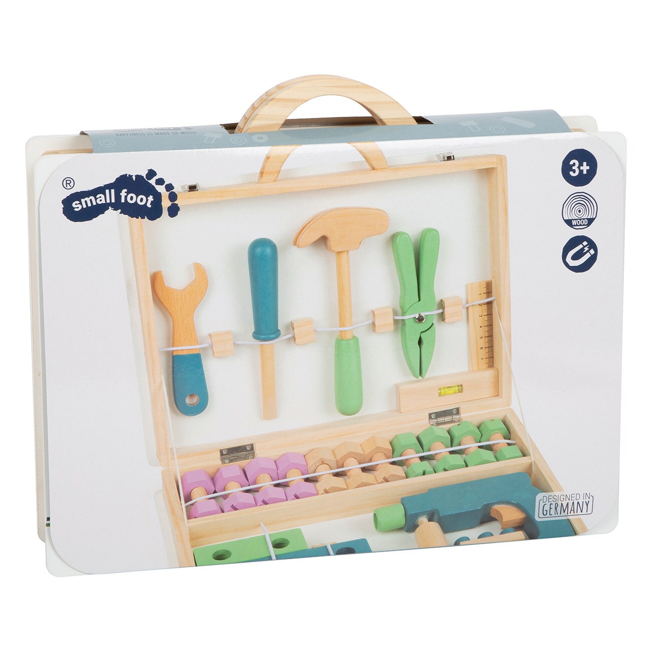 Smallfoot Werkzeugkoffer Nordic (11505) Mehrfarbig Spielwerkbank