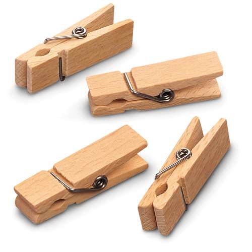 Mini-Holzklammern