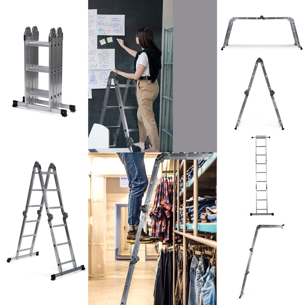 Klappleiter SOLID W3 Aluminium hjh OFFICE