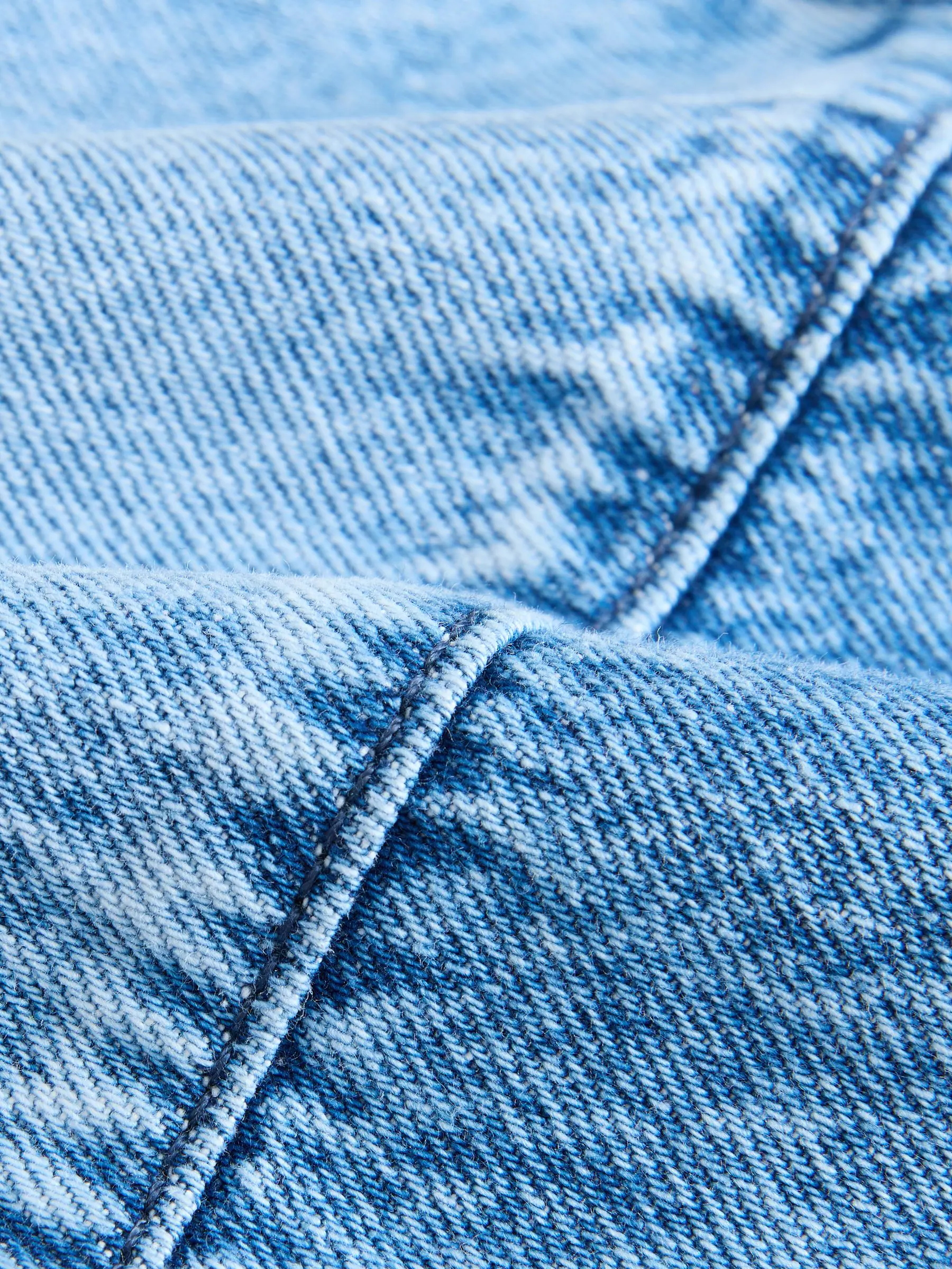 Middenblauw denim - Jeans met wijde pijpen (3-16 jr)