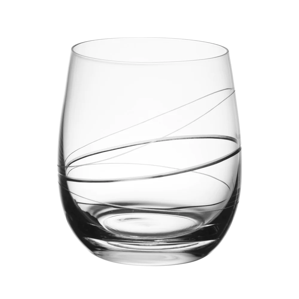 Gobelet Silhouette 36 cl en verre taillé (lot de 6) Rona