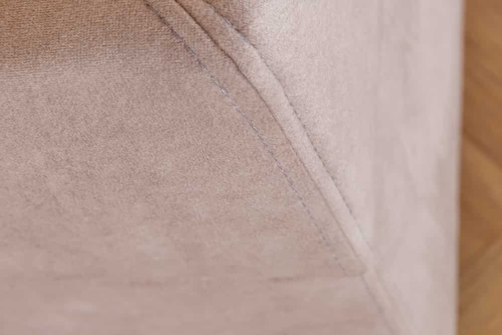 Design Boxspringbett SUITE HOTELBETT 180x200cm beige Samt inkl. Stauraum Topper