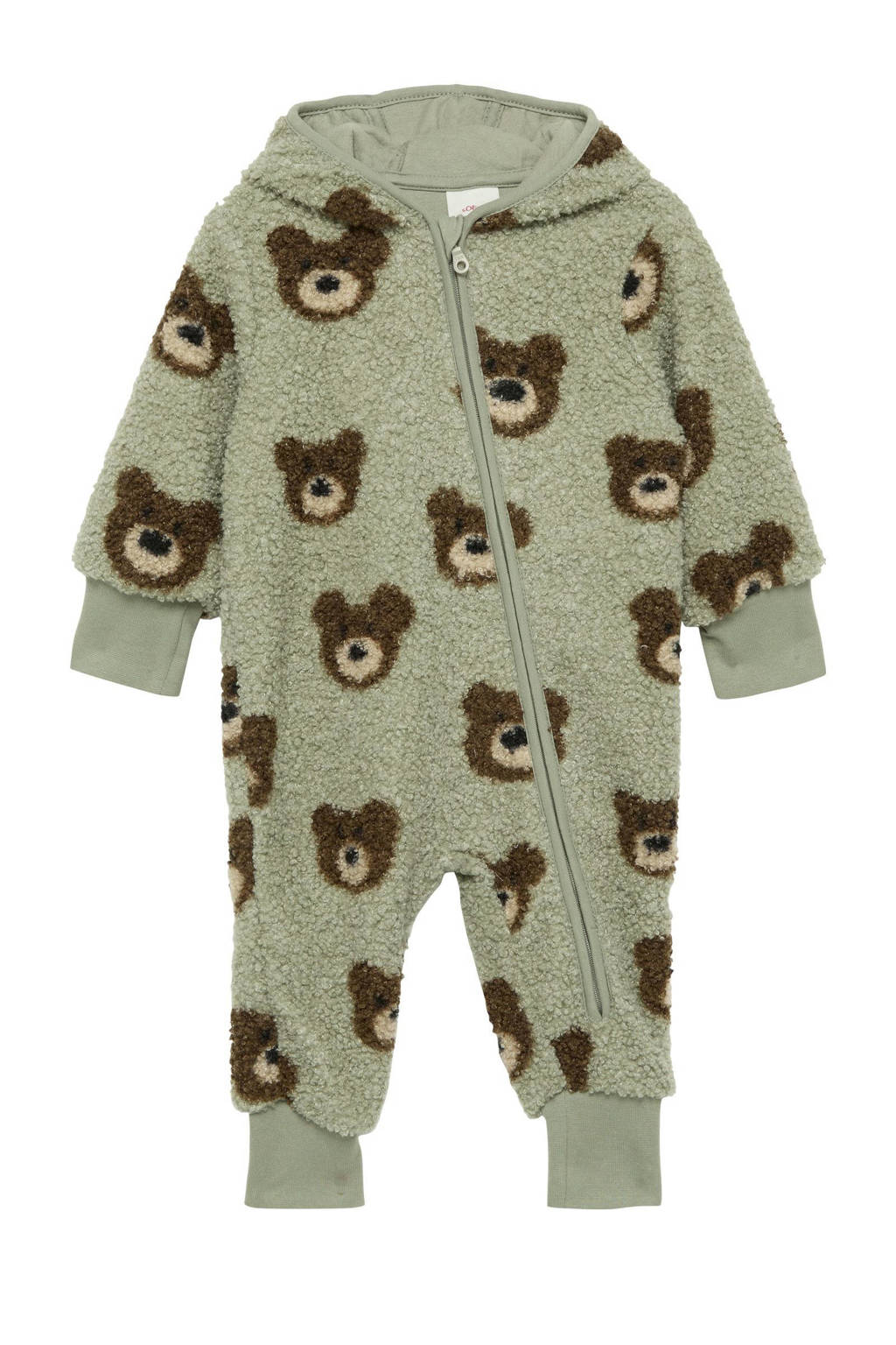 s.Oliver groene onesie met all over print