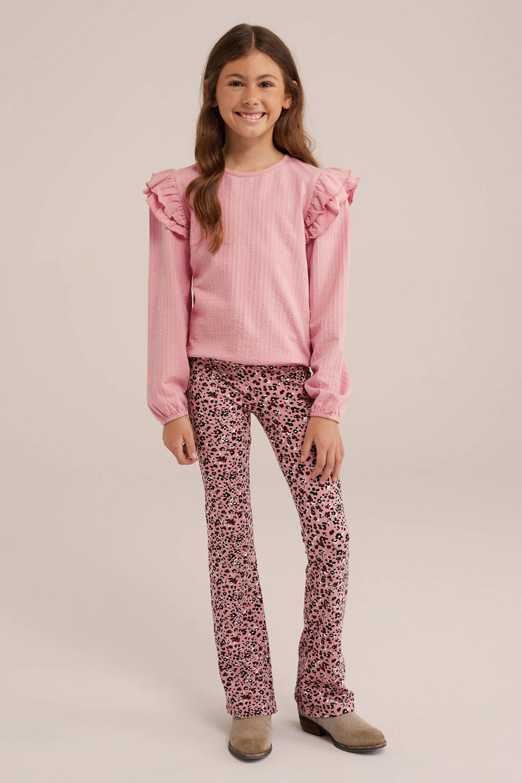WE Fashion longsleeve lichtroze