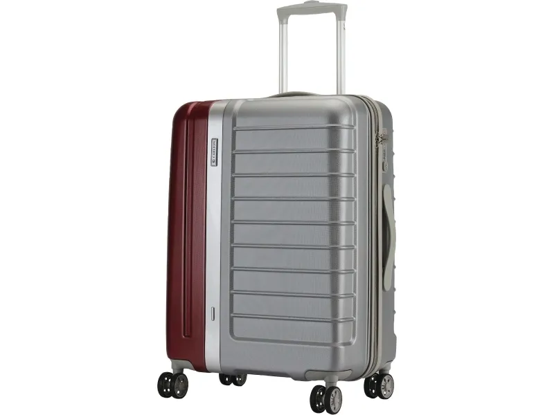 Kuffert Carlton Duo-tone hardcase 55 cm silver/bordeaux