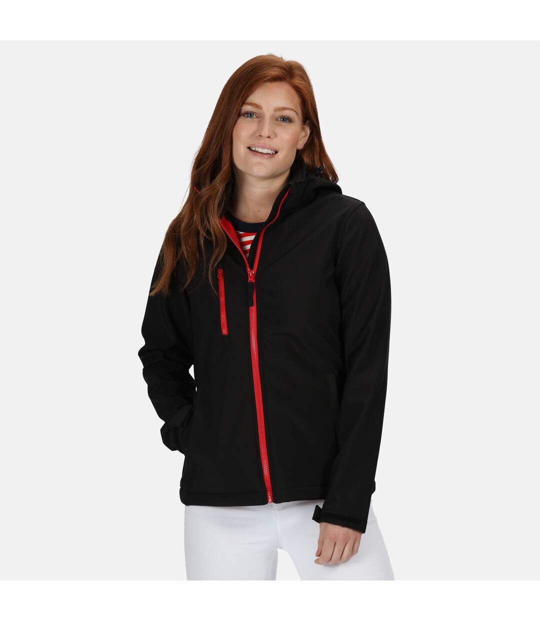 Regatta - Veste softshell VENTURER - Femme (Noir/rouge) - UTRG5518
