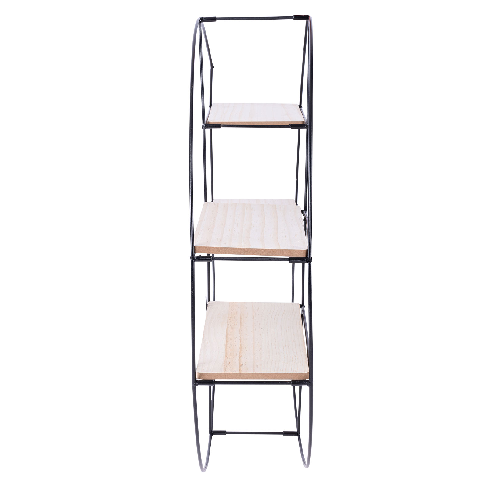 Wandregal - schwarz-natur - 70 cm