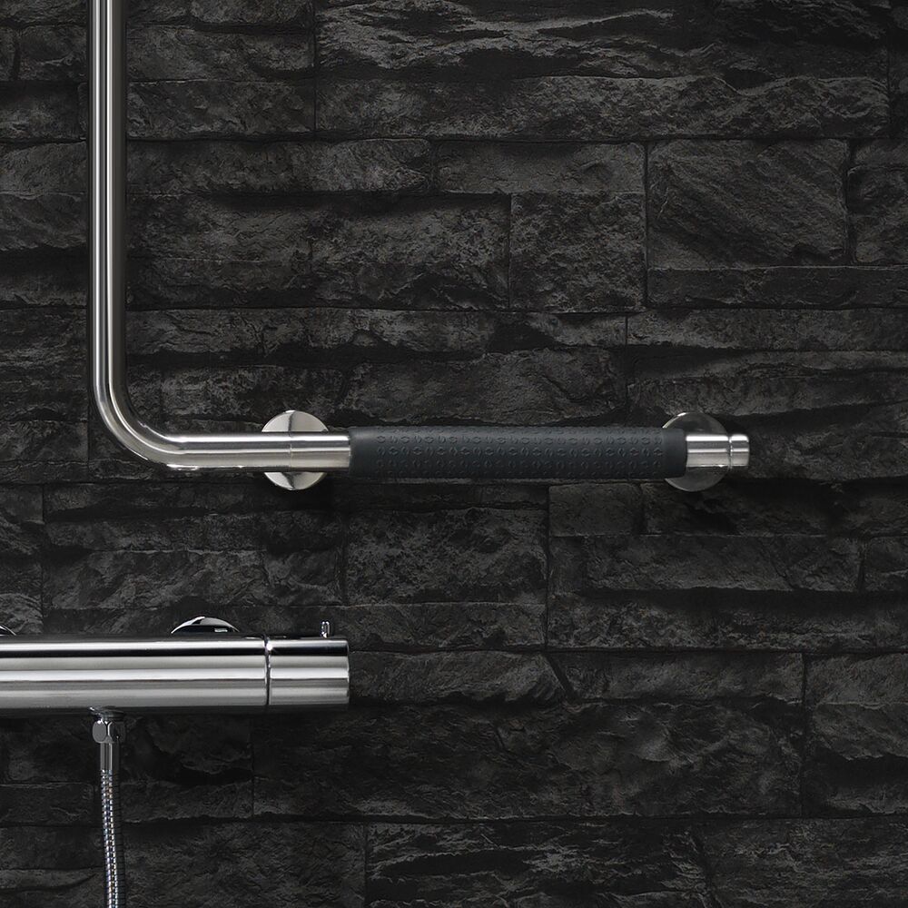 Geesa Comfort & Safety douchestang met wandbeugel links chroom