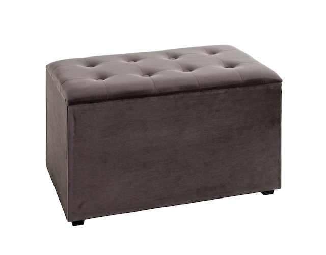 Sitztruhe 65 x 42 cm anthrazit/braun