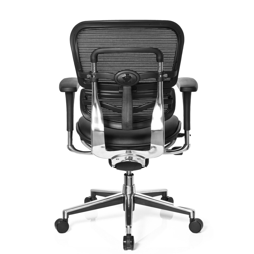 Luxus Chefsessel ERGOHUMAN BASE Leder mit Armlehnen (höhenverstellbar) hjh OFFICE