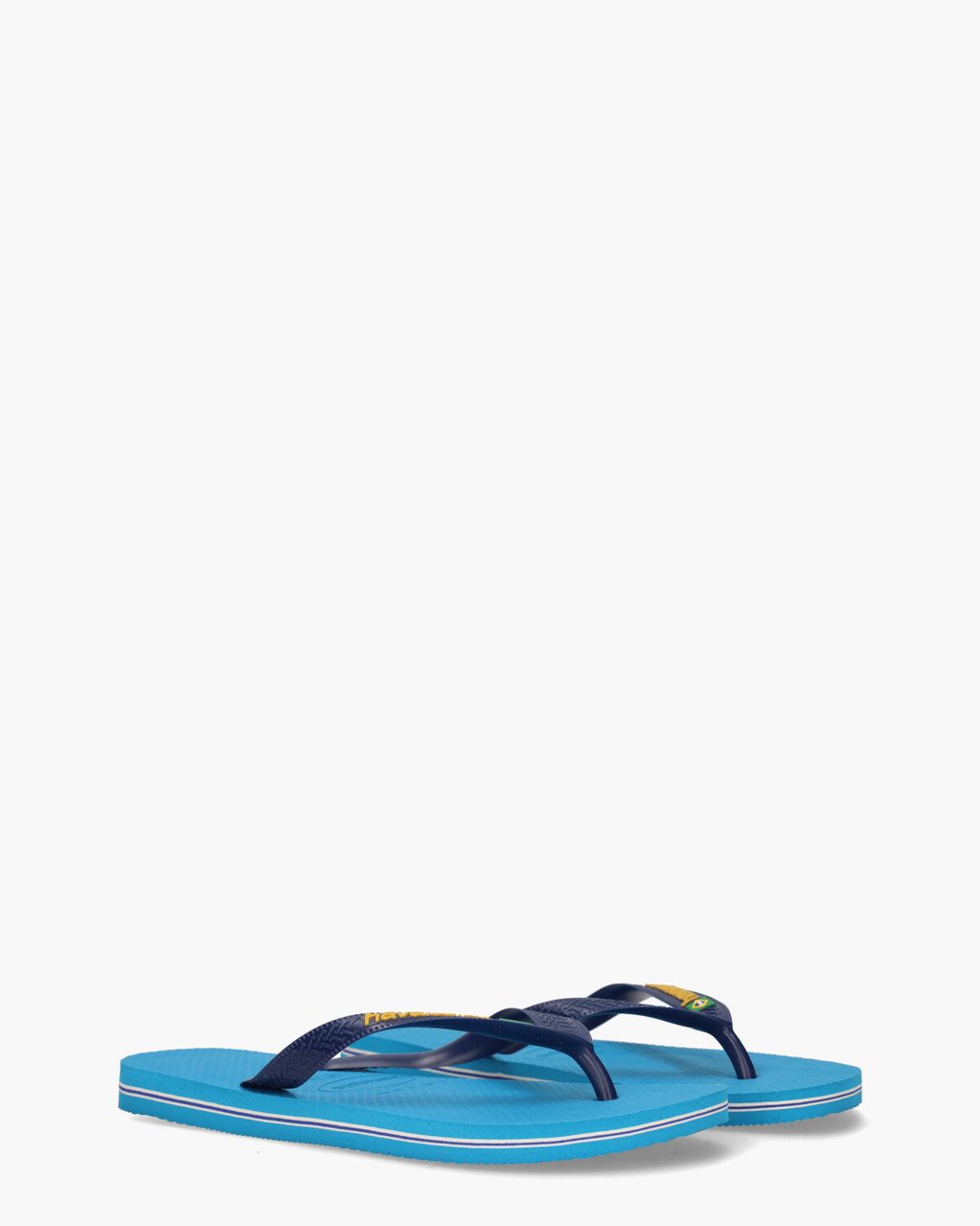 Havaianas Brasil Logo Turquoise Herenslippers