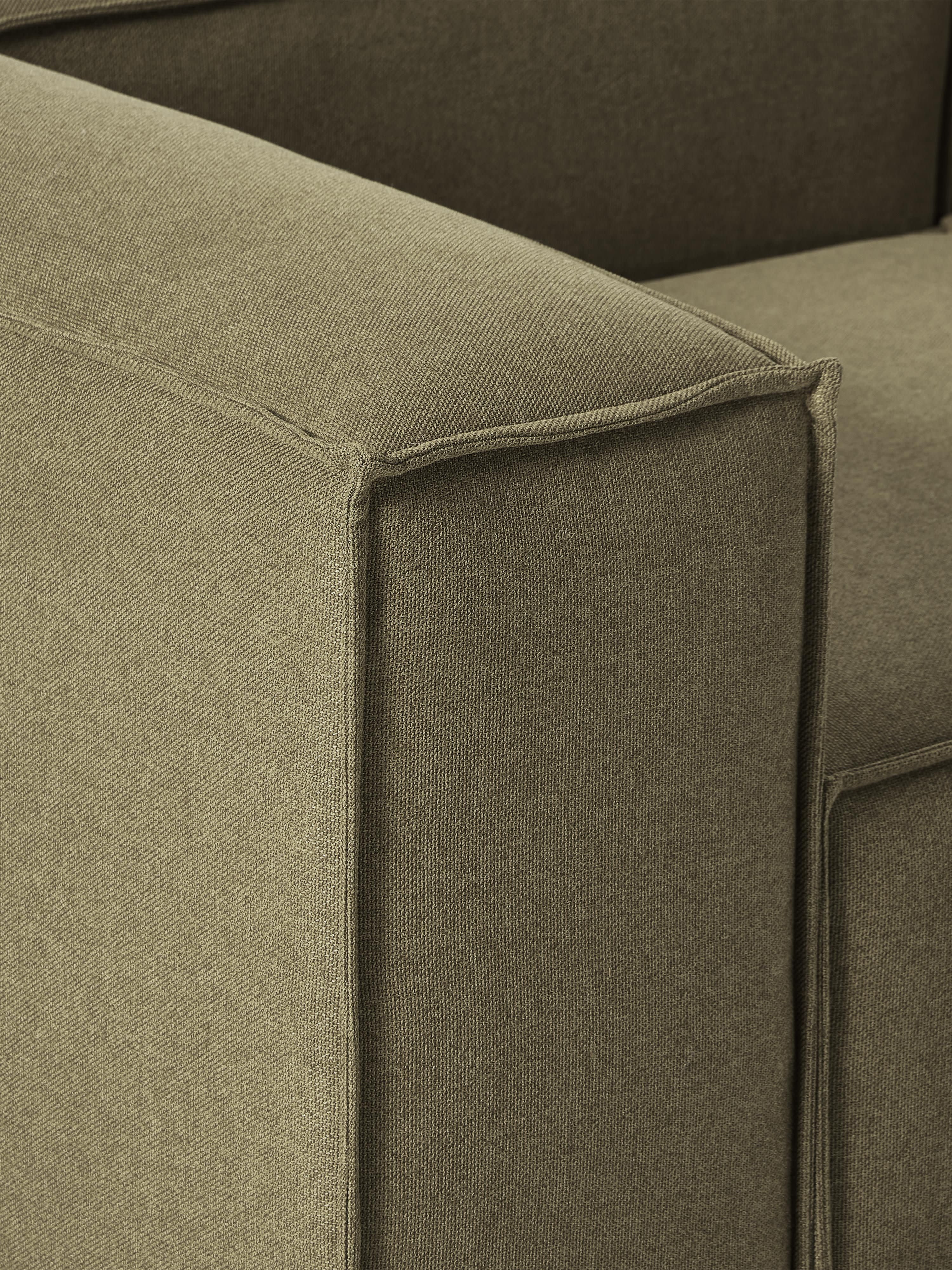 Modulaire bank Lennon (4-zits) met poef (links/rechts)