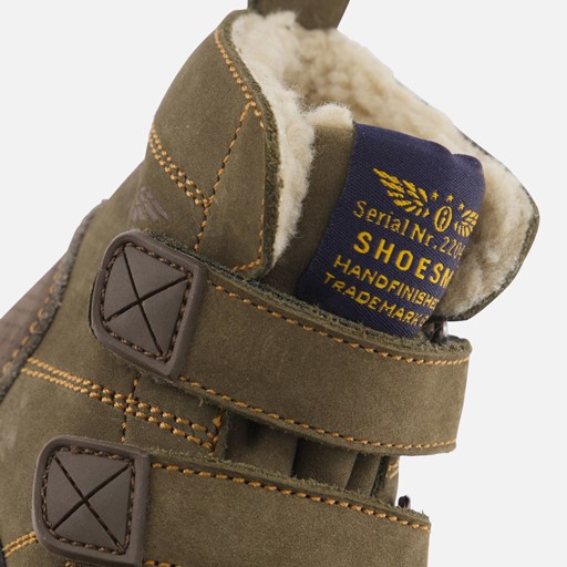 Shoesme Babyschoenen groen leer